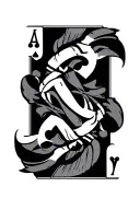 ace card tattoo design idea