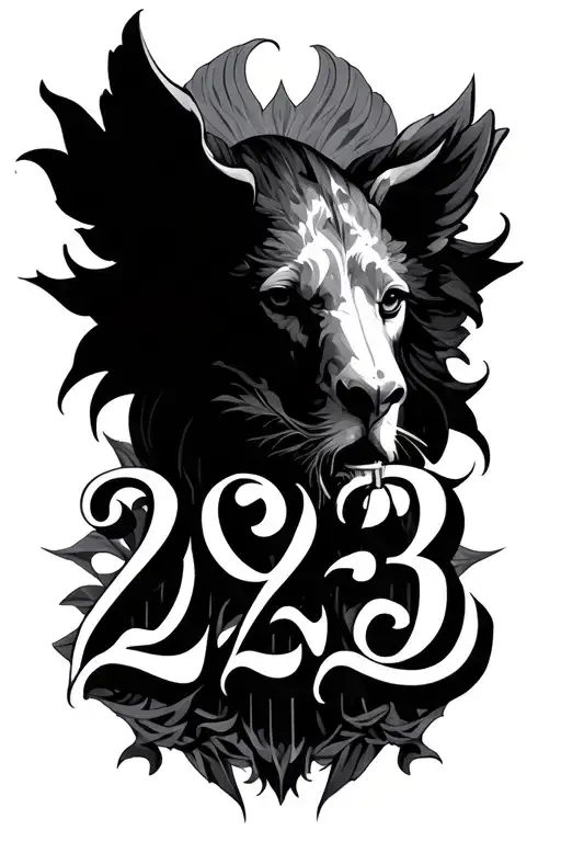 Roman Numerals 2023 tattoo design idea