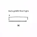 god is greater than highs and lows tattoo design idea