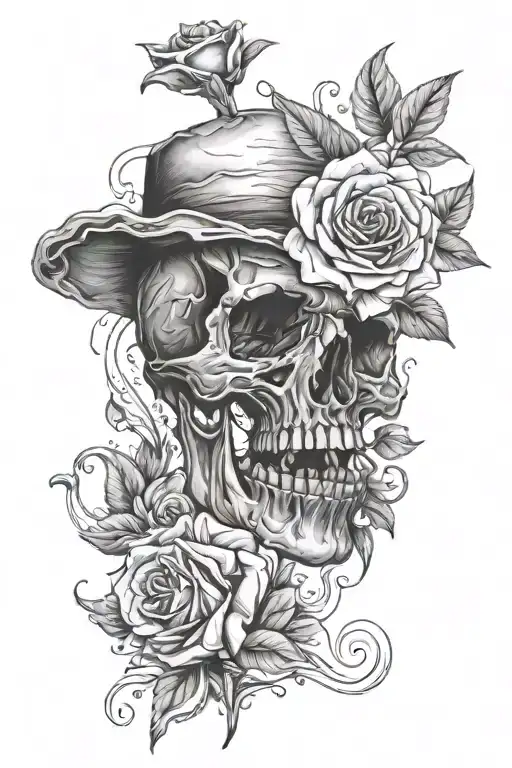 heartache, mourning tattoo design idea