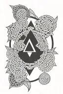 tribe symbol tattoo design idea