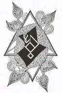 tribe symbol tattoo design idea