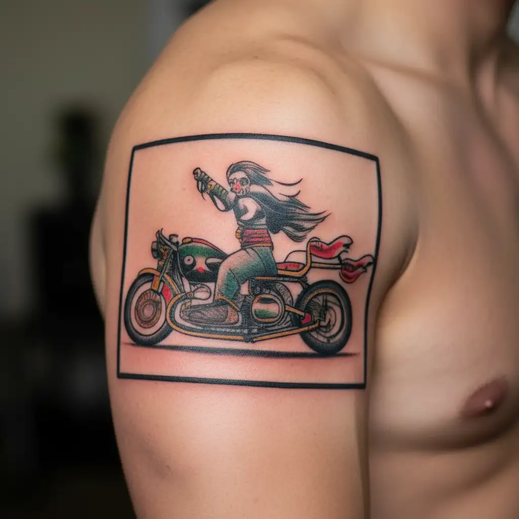  motorcycle gs bmw tattoo design idea