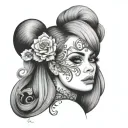adele tattoo design idea