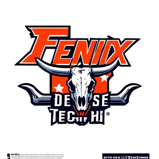 "Fenix Defense Tech" "Fenix Defense Tech" Logo for a defense company based in Arizona using the state line and a cow skull. tattoo design idea