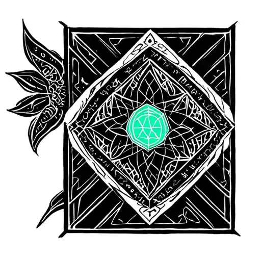 Emerald Tablet tattoo design idea