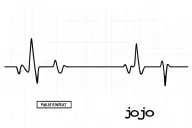pulse rate line and jojo name  tattoo design idea