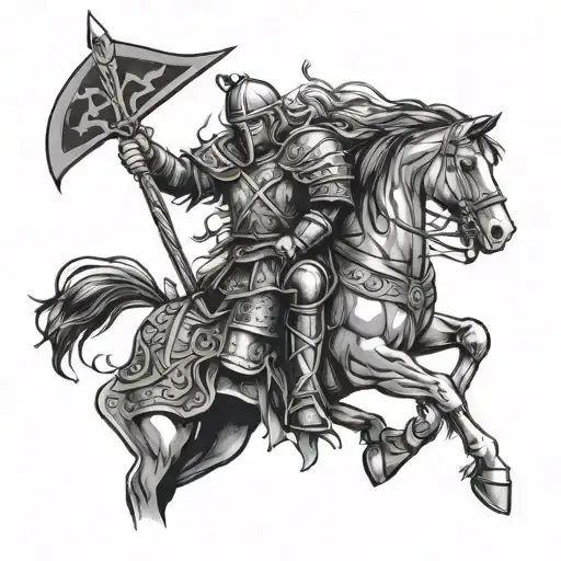 Gaelic warrior tattoo design idea