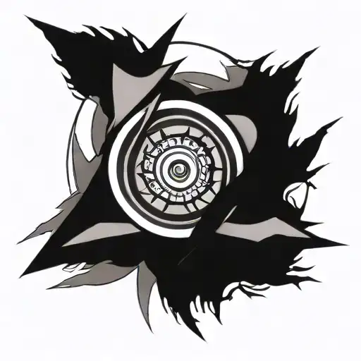 sasuke mangekyou sharingan tattoo design idea