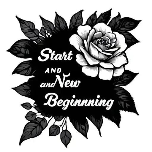 fresh start and new beginning  tattoo design idea