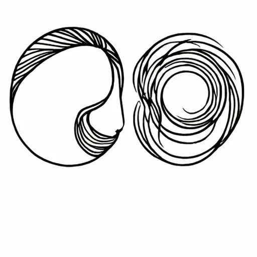 Gemini and Aquarius tattoo design idea