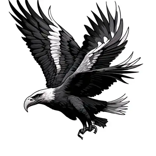 Eagle tattoo design idea
