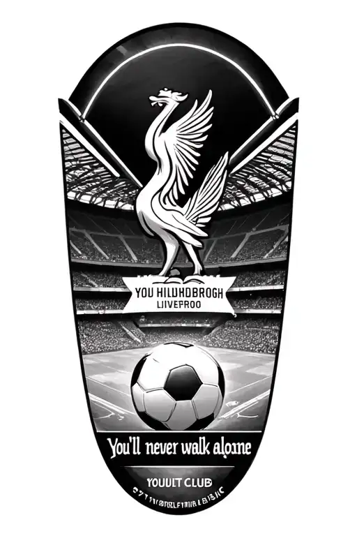 liverpool football club and tribute to the 97 people that died at Hillsborough. would want "you'll never walk alone" tattoo design idea