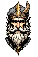 Storm willpower Odin tattoo design idea