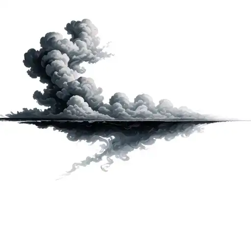 Filler Clouds and Smoke tattoo design idea