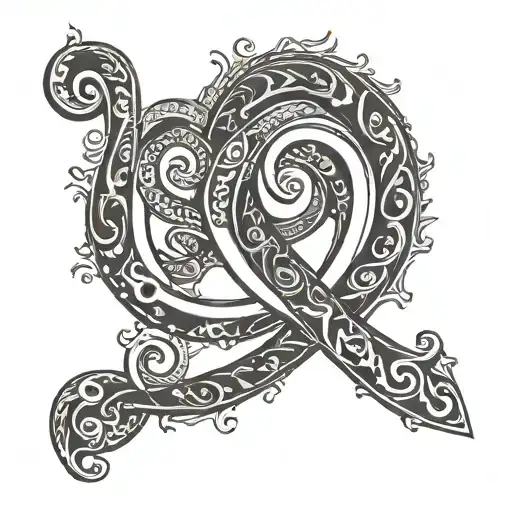 ampersand symbol tattoo design idea