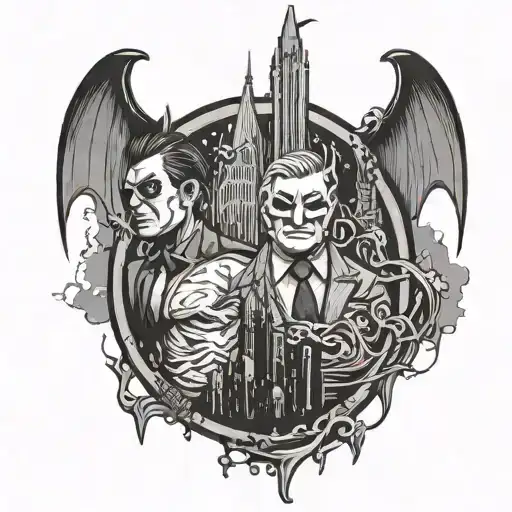 Gotham tattoo design idea