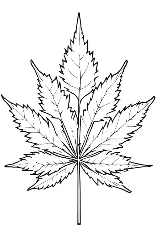 420 made out of weed leaf pattern tattoo design idea