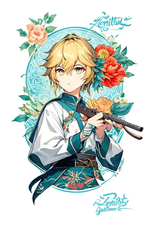 Zenitsu Agatsuma tattoo design idea