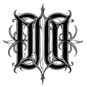 Two Word Ambigram Generator tattoo design idea