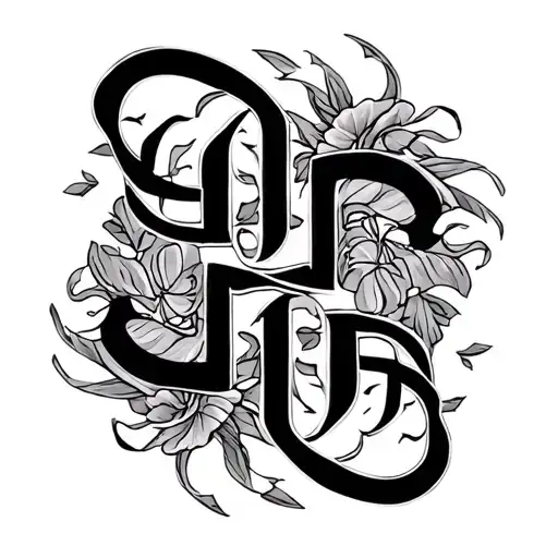 Two Word Ambigram Generator tattoo design idea