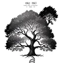 family tree with date 1962 and 1963 and DNA tattoo design idea