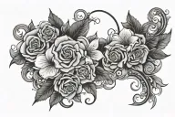 everything happens for a reason whether good or bad” inside tattoo design idea