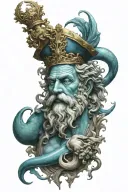 Neptune tattoo design idea