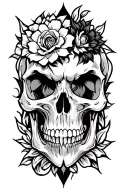 white pride tattoo design idea