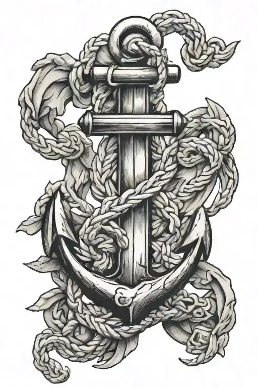 anchor 70x7 tattoo design idea