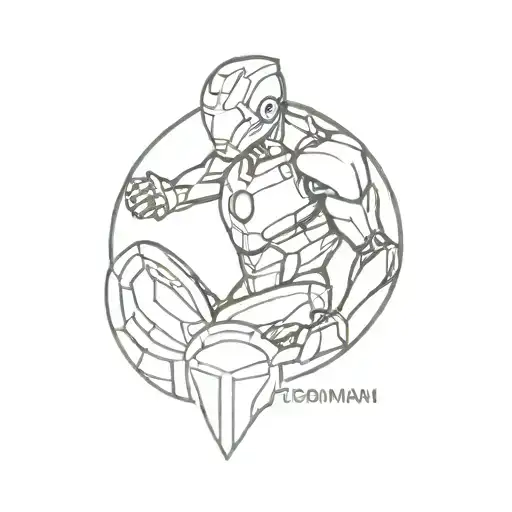 ironman triathlon logo tattoo design idea