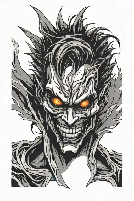 ryuk death note tattoo design idea