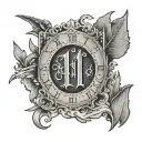 11:11 text tattoo tattoo design idea