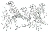 birds of a feather tattoo design idea