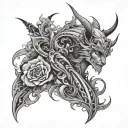 arcane tattoo design idea