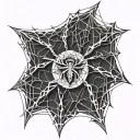 spider tattoo design idea
