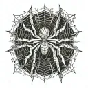 spider tattoo design idea