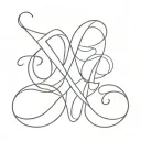 xo tattoo design idea