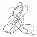 xo tattoo design idea