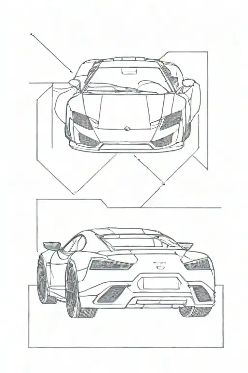 sport cars, drift car, dirt car driving tattoo design idea