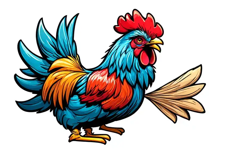 Big fat cock tattoo design idea