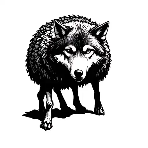 Wolf In Sheep Clothing tattoo design idea