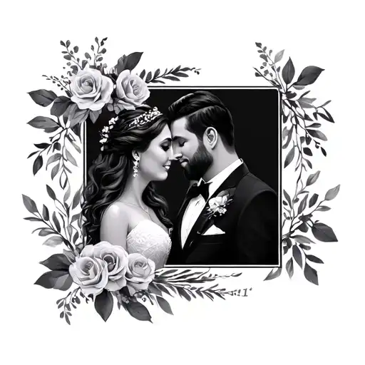 Wedding Anniversary tattoo design idea