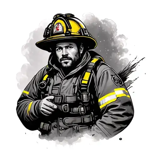 Firefighter tattoo design idea