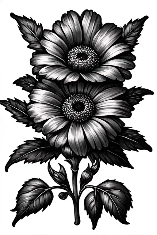 small July and February birth flower tattoo design tattoo design idea