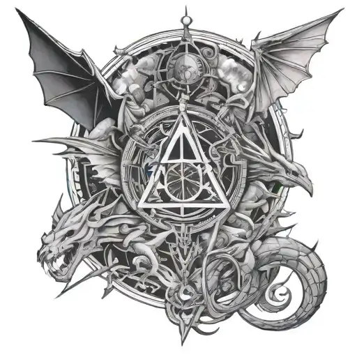 Pink floyd Lord of the rings Starwars Neon genisis Evangelion Dungeons and dragons Dragonlance  tattoo design idea