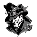 mafia tattoo design idea
