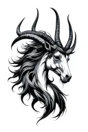 sagittarius Capricorn Aquarius combined zodiac signs tattoo design idea