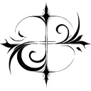 black gothic abstract ornamental type tattoo design tattoo design idea