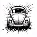 vw bug tattoo design idea